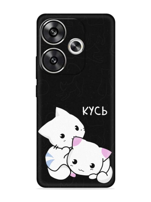 Kycb Cat Embossed Soft Silicone Case for Poco F6 (5G)