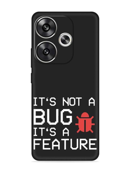 Not Bug Feature Embossed Soft Silicone Case for Poco F6 (5G)