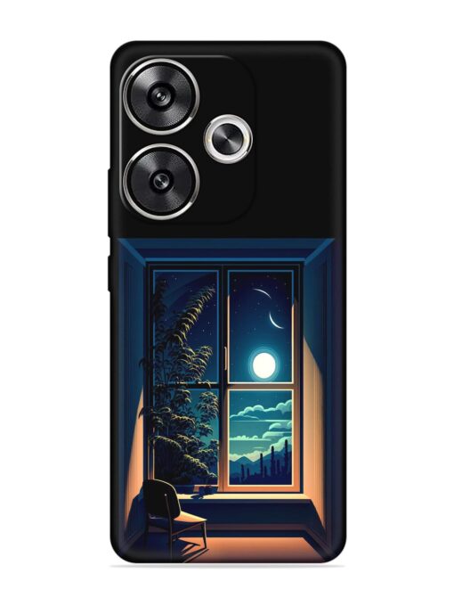 Night View At Window Embossed Soft Silicone Case for Poco F6 (5G) Zapvi