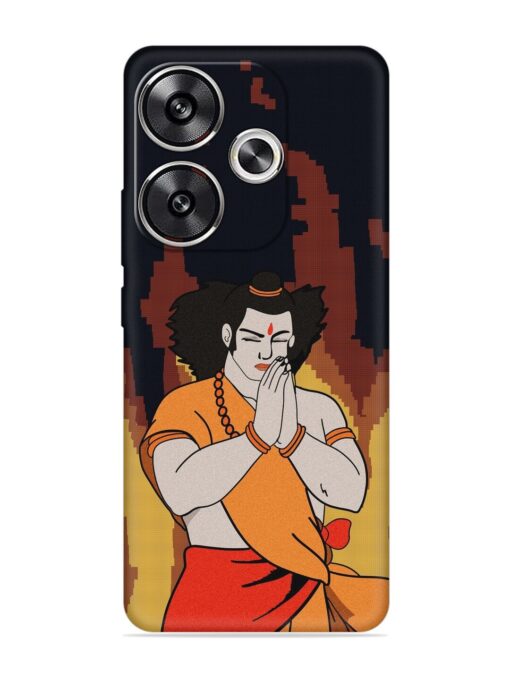 Shree Ram Vector Embossed Soft Silicone Case for Poco F6 (5G)