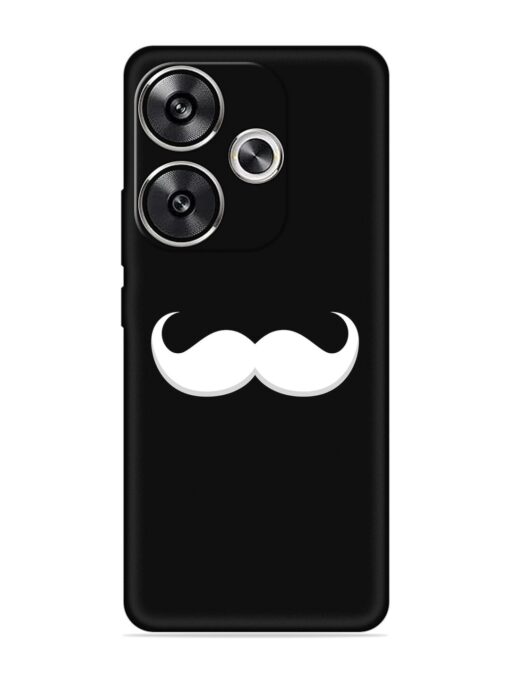 Mustache Vector Embossed Soft Silicone Case for Poco F6 (5G) Zapvi