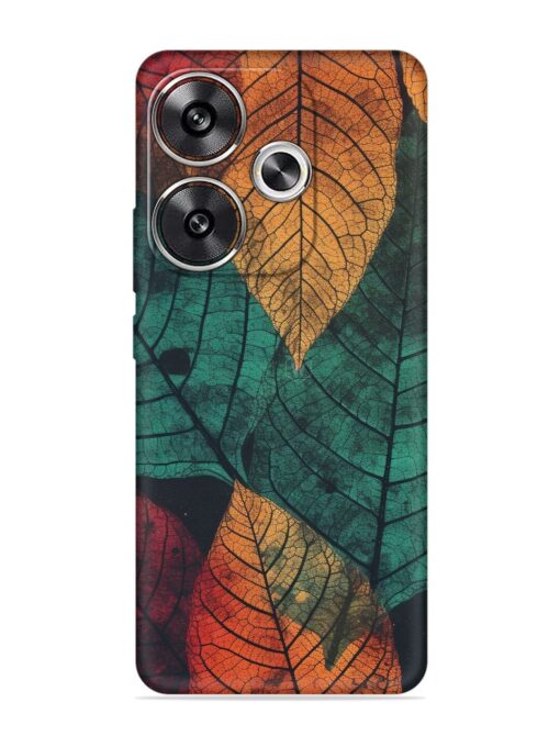 Leaves Artwork Embossed Soft Silicone Case for Poco F6 (5G) Zapvi