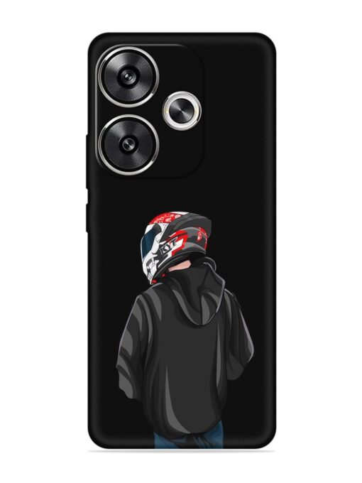 Motorcycle Rider Embossed Soft Silicone Case for Poco F6 (5G) Zapvi