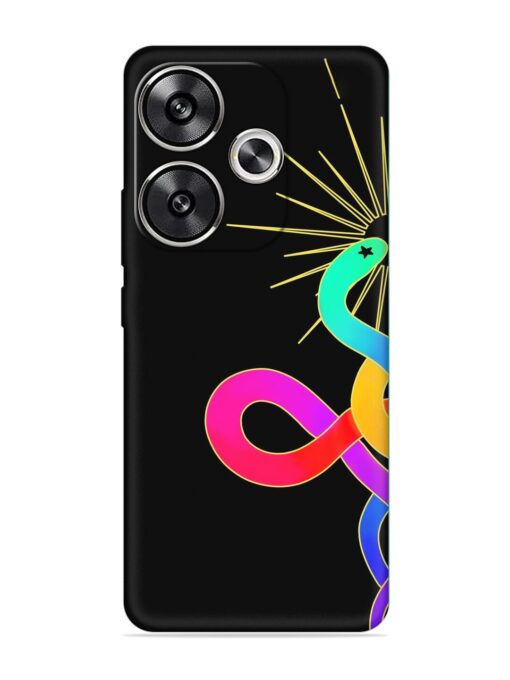 Art Geometric Abstraction Embossed Soft Silicone Case for Poco F6 (5G) Zapvi