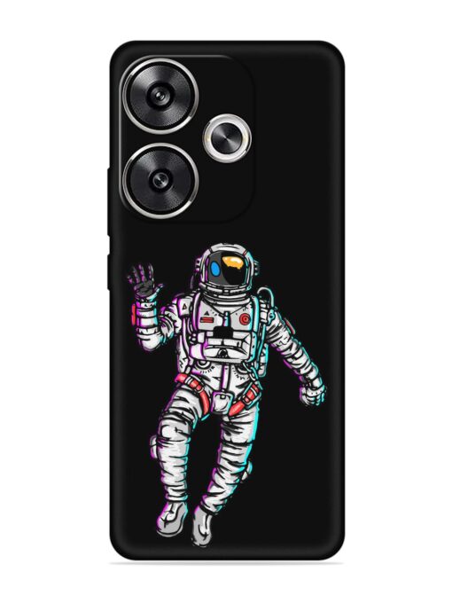 Spaceman Embossed Soft Silicone Case for Poco F6 (5G)