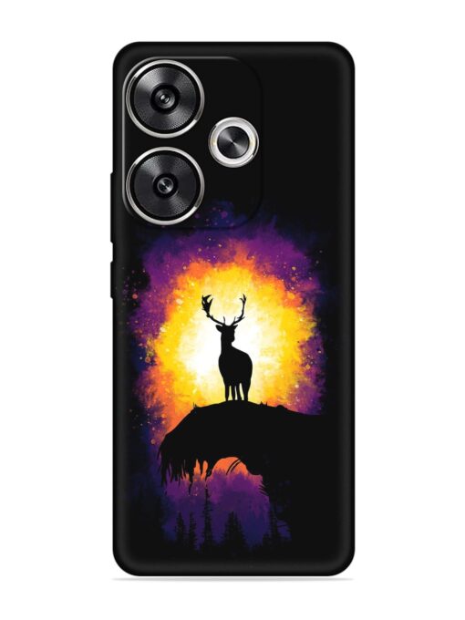 Elk Animal Art Embossed Soft Silicone Case for Poco F6 (5G) Zapvi