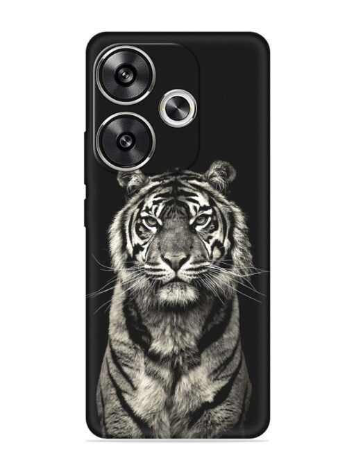 Tiger Art Embossed Soft Silicone Case for Poco F6 (5G)