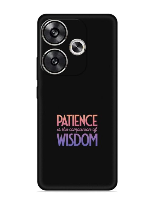 Patience Is The Embossed Soft Silicone Case for Poco F6 (5G)