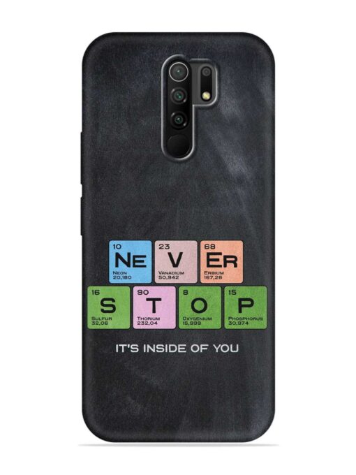 Never Stop It'S Inside Of You Embossed Soft Silicone Case for Poco M2 Zapvi