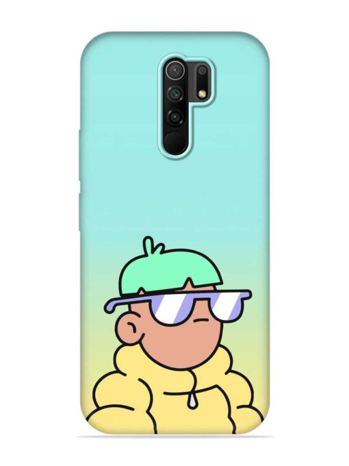 Doodles Cool Character Embossed Soft Silicone Case for Poco M2