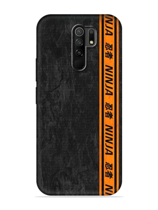 Ninja Srtips Embossed Soft Silicone Case for Poco M2 Zapvi