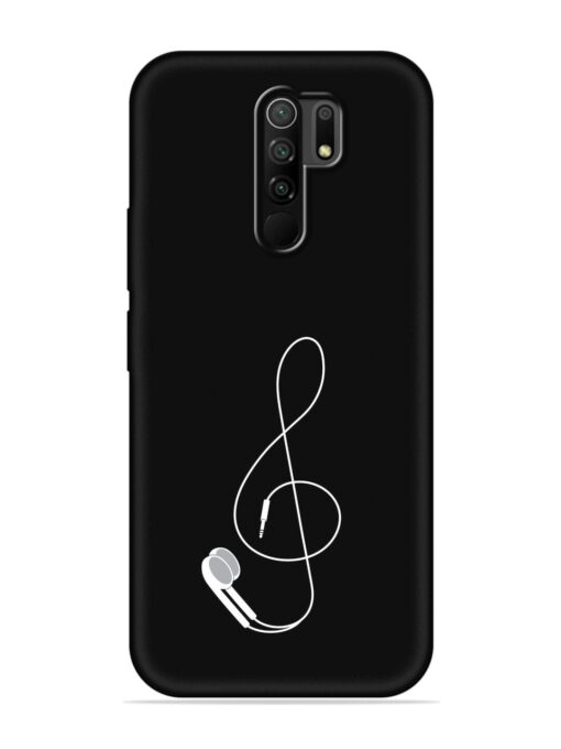 Music Earphone Vector Embossed Soft Silicone Case for Poco M2 Zapvi