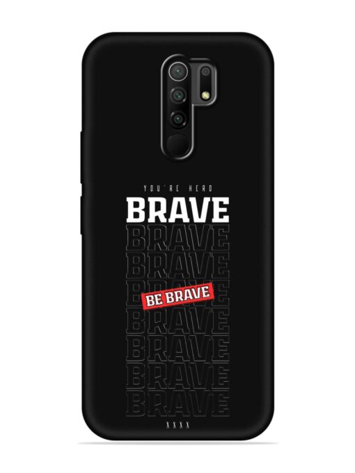 Be Brave Embossed Soft Silicone Case for Poco M2 Zapvi