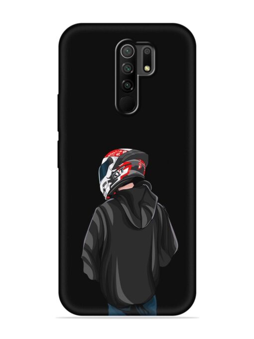 Motorcycle Rider Embossed Soft Silicone Case for Poco M2 Zapvi