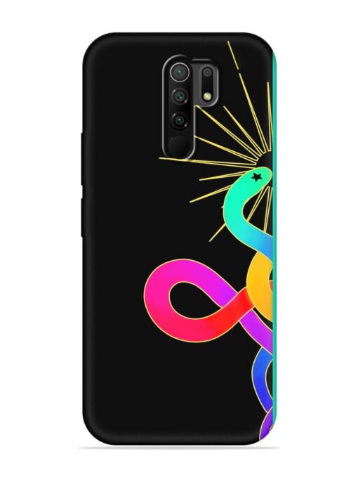 Art Geometric Abstraction Embossed Soft Silicone Case for Poco M2