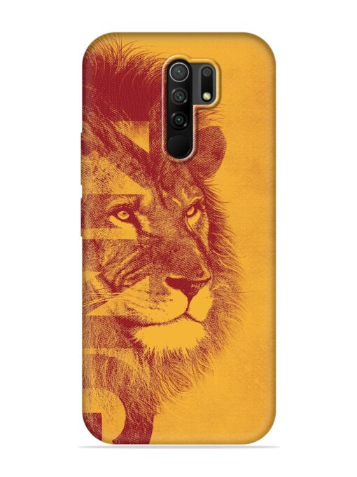 Gold Lion Crown Art Embossed Soft Silicone Case for Poco M2 Zapvi