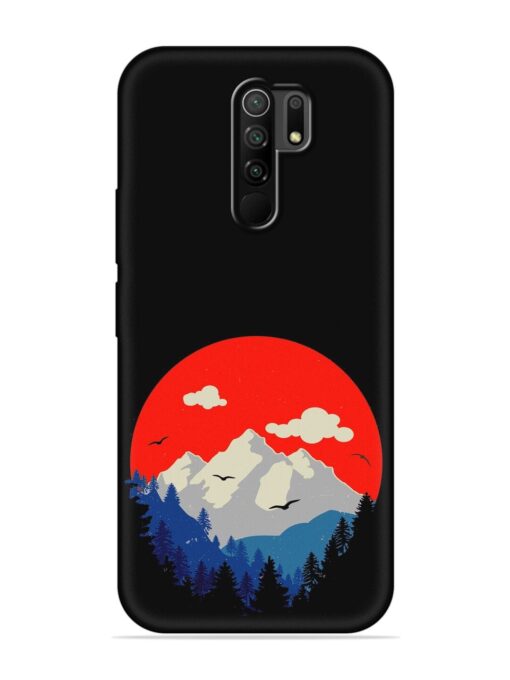 Mountain Abstract Embossed Soft Silicone Case for Poco M2 Zapvi