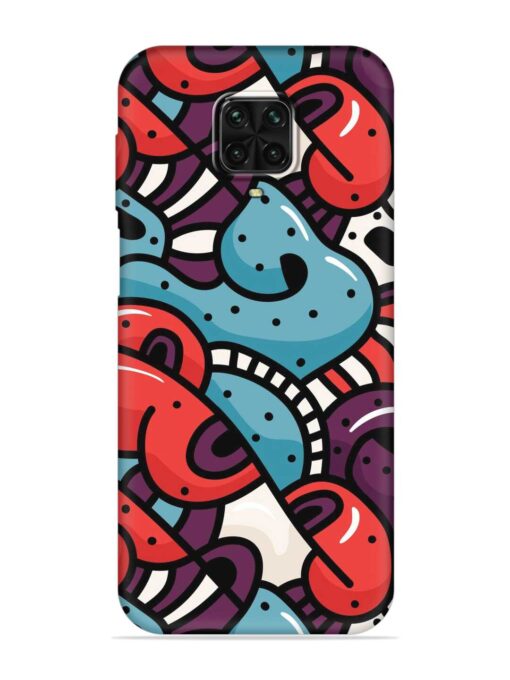 Seamless Backdrop Colorful Embossed Soft Silicone Case for Poco M2 Pro