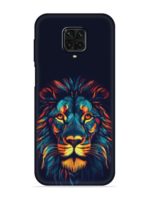 Colorful Lion Embossed Soft Silicone Case for Poco M2 Pro Zapvi