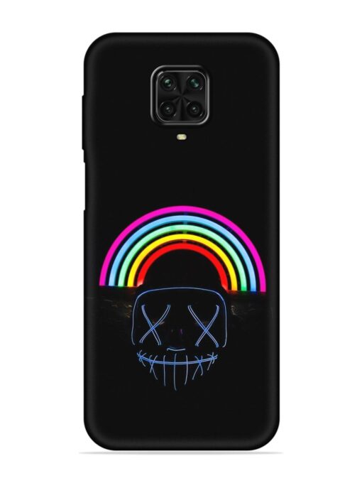 Mask Rainbow Embossed Soft Silicone Case for Poco M2 Pro Zapvi