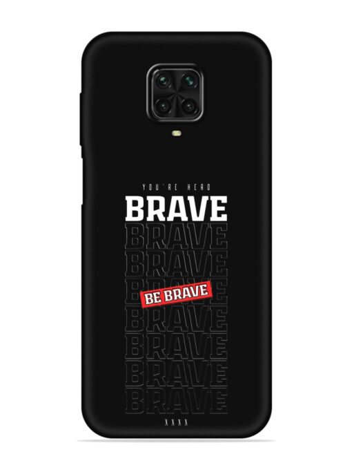 Be Brave Embossed Soft Silicone Case for Poco M2 Pro Zapvi