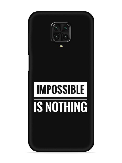 Impossible Is Nothing Embossed Soft Silicone Case for Poco M2 Pro Zapvi