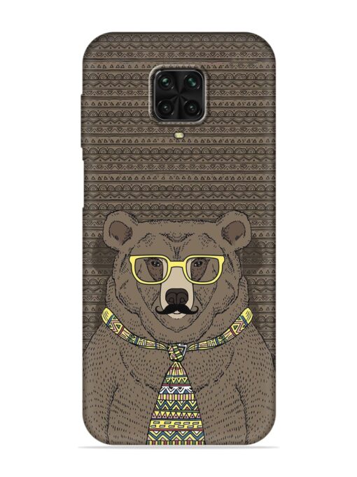 Grizzly Bear Embossed Soft Silicone Case for Poco M2 Pro Zapvi