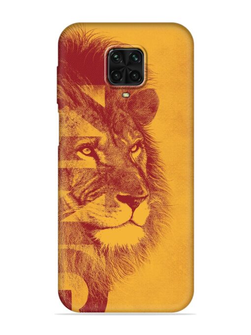 Gold Lion Crown Art Embossed Soft Silicone Case for Poco M2 Pro Zapvi