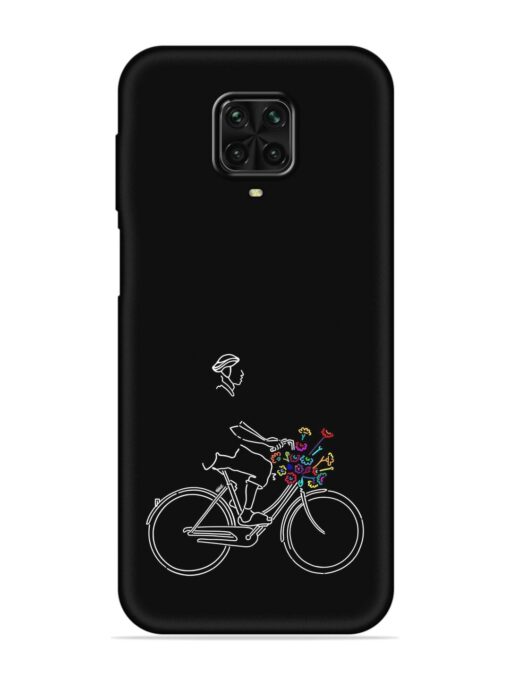 Minimalist Cycle Art Embossed Soft Silicone Case for Poco M2 Pro Zapvi