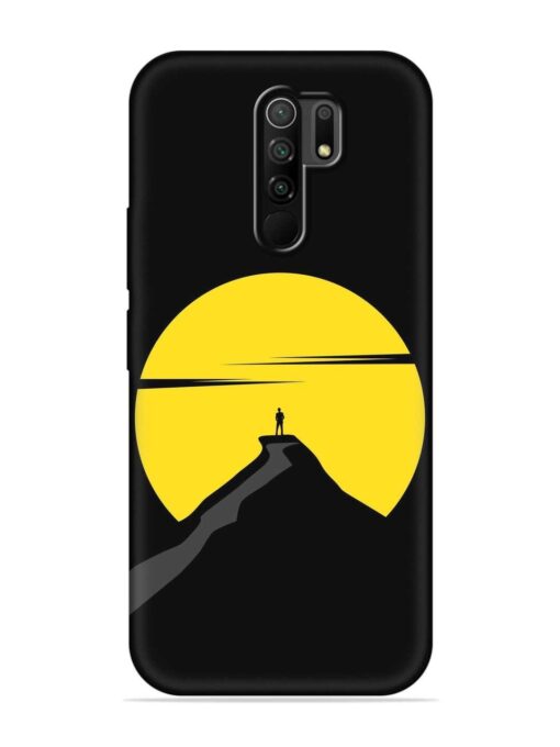 Black Ultra Vector Embossed Soft Silicone Case for Poco M2 Reloaded