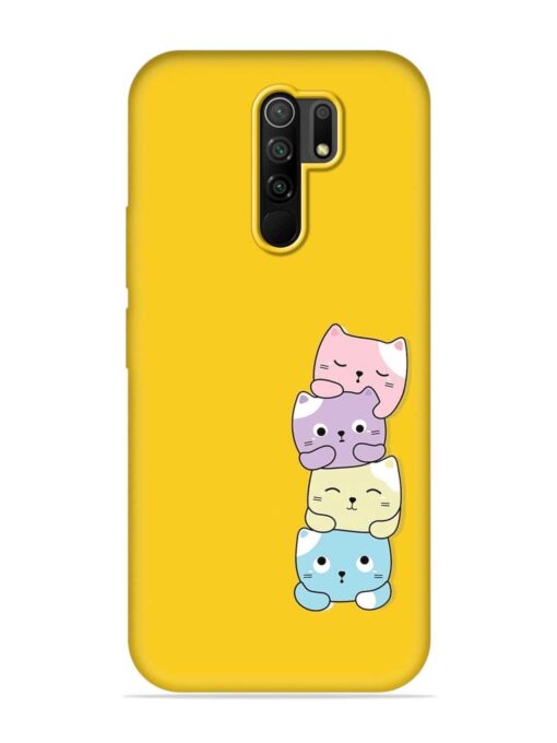 Cartoon Anime Embossed Soft Silicone Case for Poco M2 Reloaded