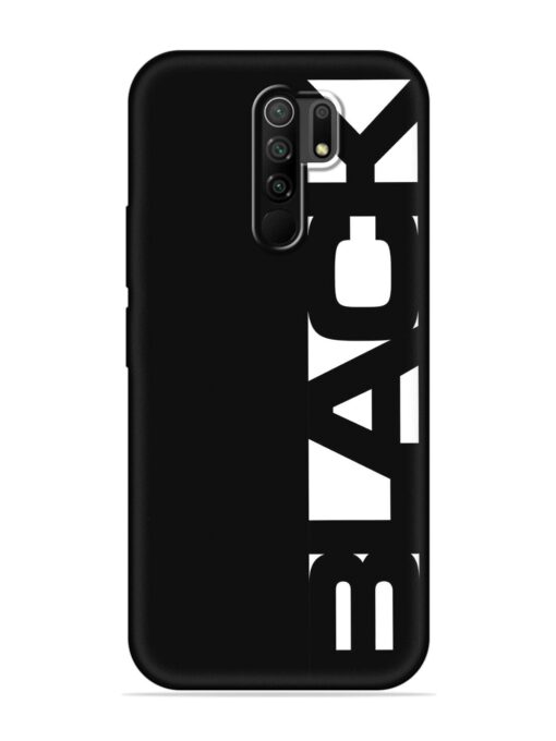 Black Typo Embossed Soft Silicone Case for Poco M2 Reloaded Zapvi