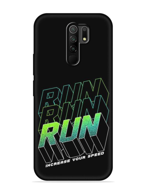 Run Embossed Soft Silicone Case for Poco M2 Reloaded