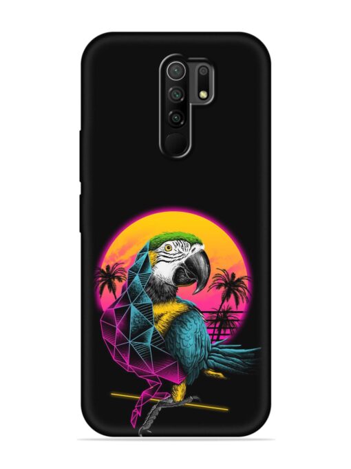 Rad Parrot Embossed Soft Silicone Case for Poco M2 Reloaded