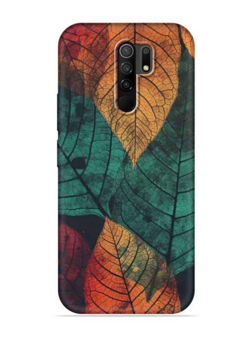 Leaves Artwork Embossed Soft Silicone Case for Poco M2 Reloaded Zapvi