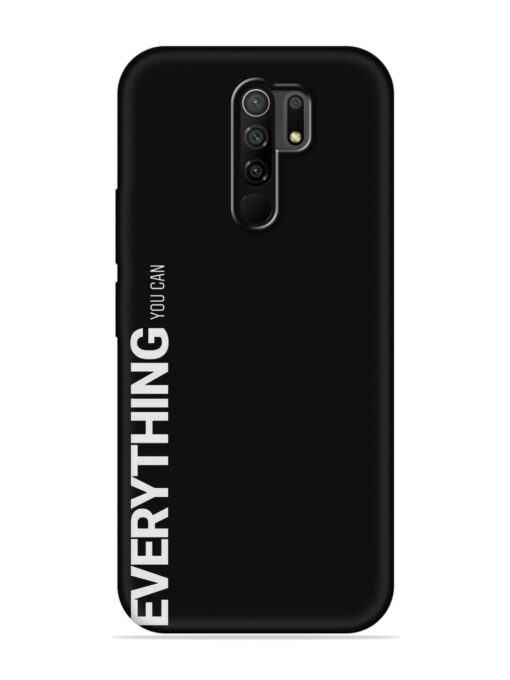 Everything You Can Embossed Soft Silicone Case for Poco M2 Reloaded Zapvi