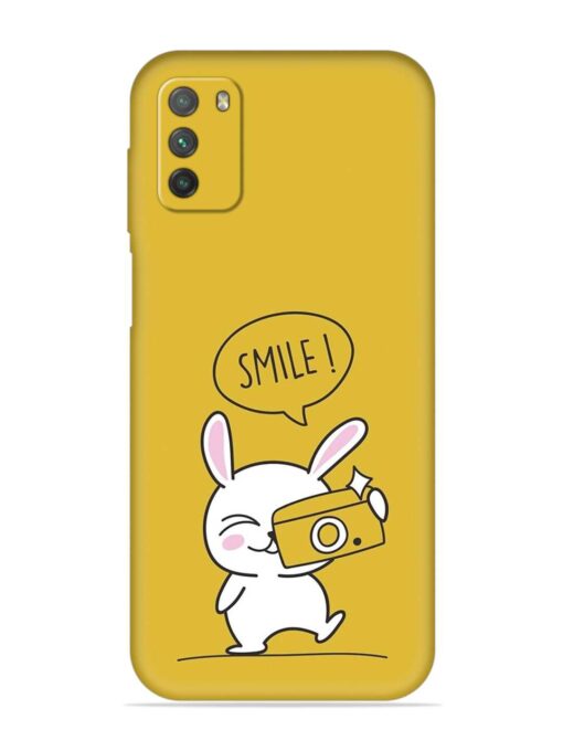 Hey Smile Please Embossed Soft Silicone Case for Poco M3