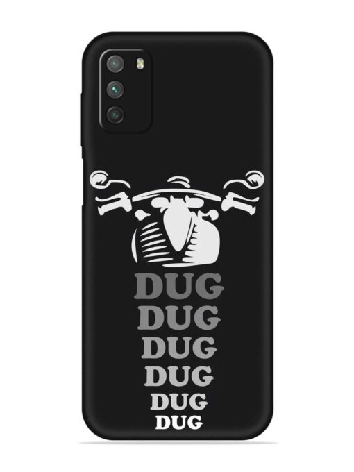 Dug Dug Dug Embossed Soft Silicone Case for Poco M3 Zapvi