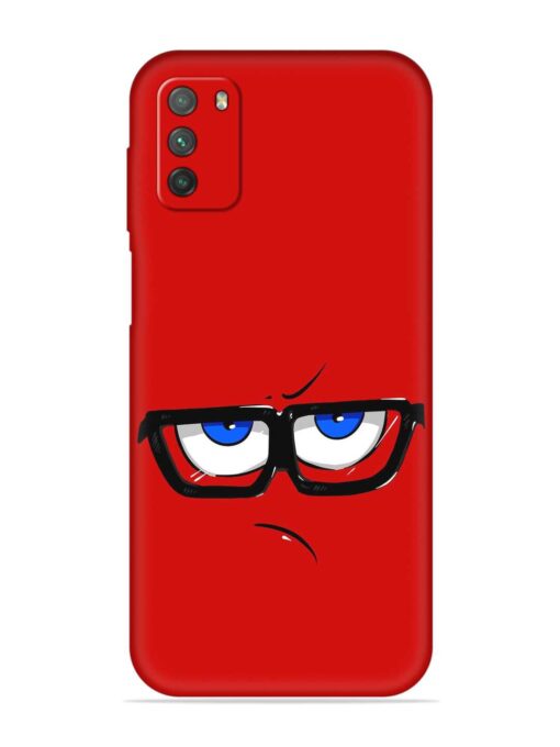 Rad Angry Face Embossed Soft Silicone Case for Poco M3 Zapvi