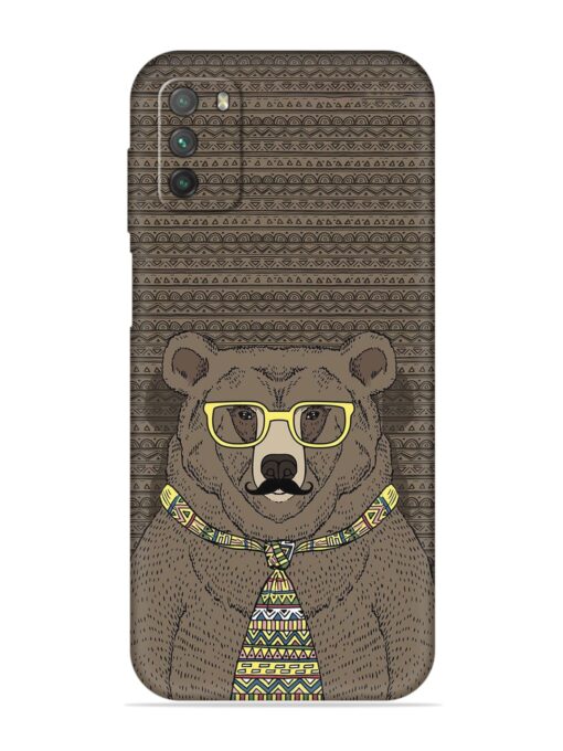 Grizzly Bear Embossed Soft Silicone Case for Poco M3 Zapvi