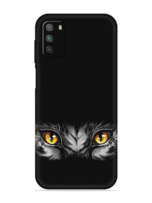 Scary Eye Embossed Soft Silicone Case for Poco M3 Zapvi