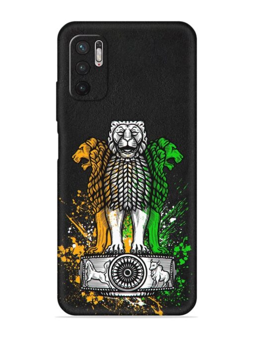 Pillars Of Ashoka Embossed Soft Silicone Case for Poco M3 Pro (5G)