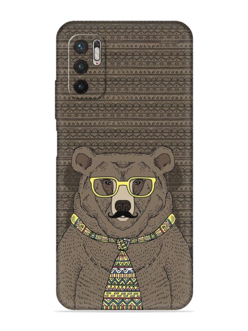 Grizzly Bear Embossed Soft Silicone Case for Poco M3 Pro (5G) Zapvi