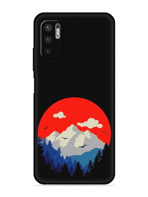 Mountain Abstract Embossed Soft Silicone Case for Poco M3 Pro (5G) Zapvi