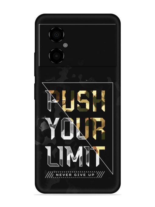 Push Your Limits Embossed Soft Silicone Case for Poco M4 (5G)