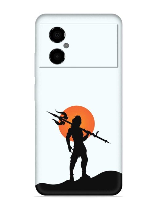 Lord Mahadev Trendy Embossed Soft Silicone Case for Poco M4 (5G) Zapvi