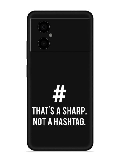 Thats Sharp Not Embossed Soft Silicone Case for Poco M4 (5G)