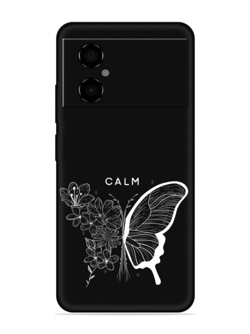 Calm Embossed Soft Silicone Case for Poco M4 (5G) Zapvi