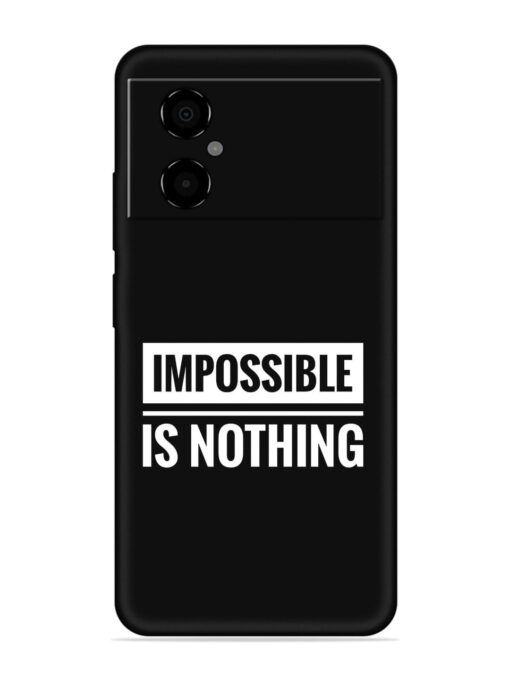 Impossible Is Nothing Embossed Soft Silicone Case for Poco M4 (5G)