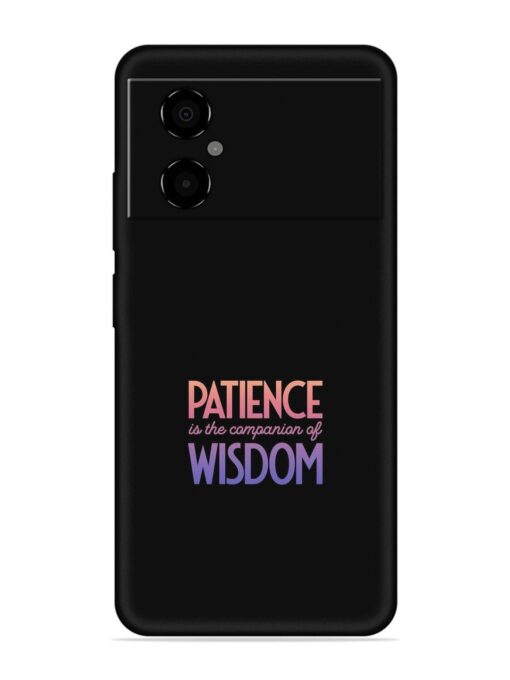 Patience Is The Embossed Soft Silicone Case for Poco M4 (5G) Zapvi